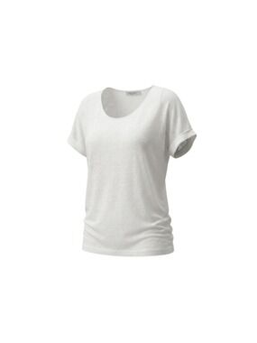 Angela Mara White Short Sleeve Tee Large